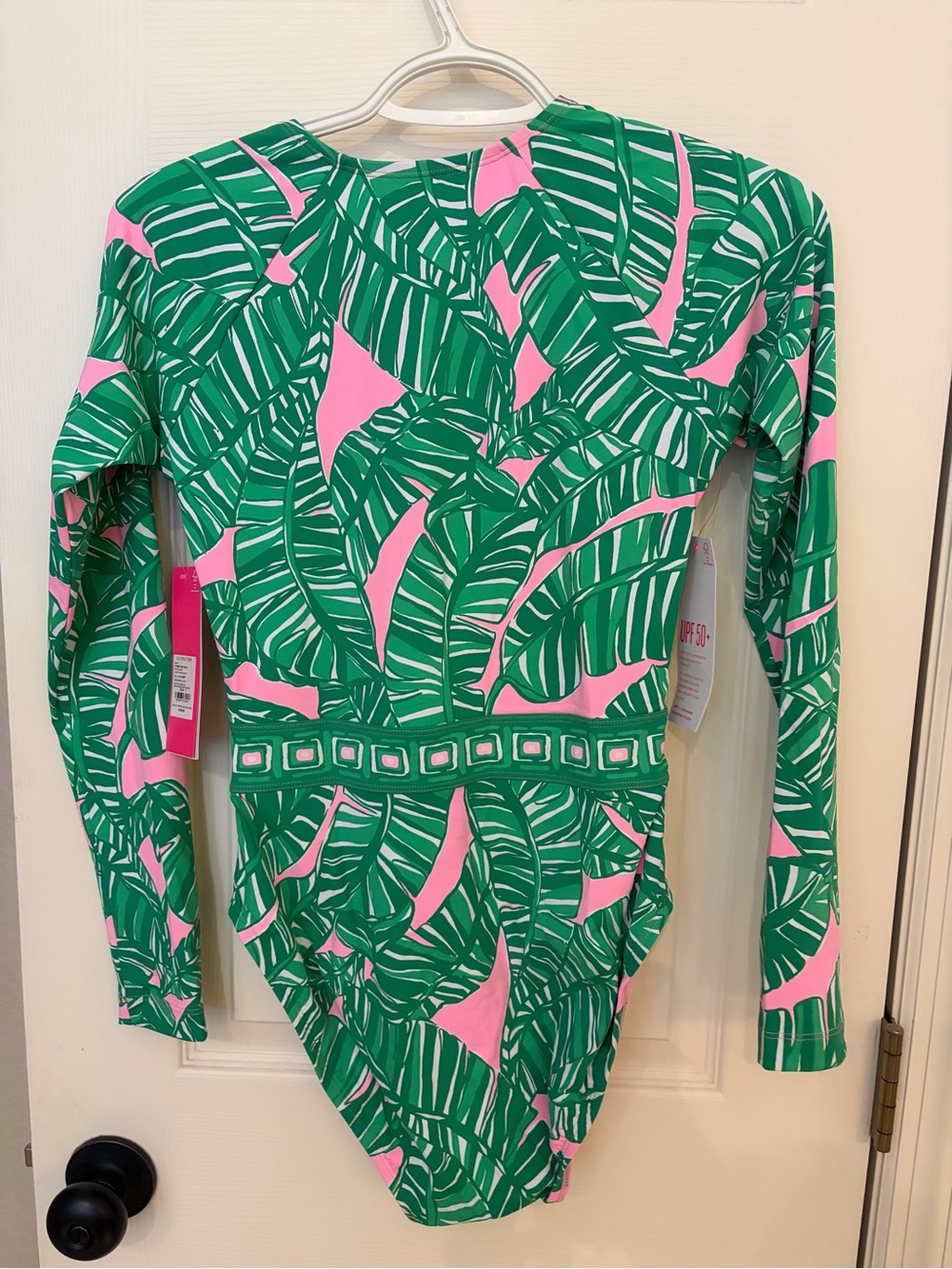 NWT- Lilly Pulitzer “Let’s go Banana’s” Zip-Front One-Piece Rash guard Size 4 - Picture 4 of 6
